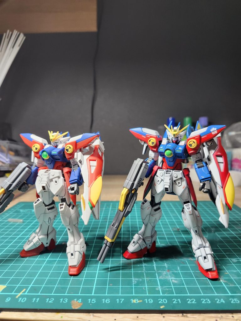 10年くらい前に作ったパチ組、簡単フィニッシュと比較