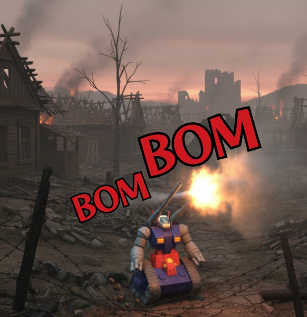 塗装前のガンタンク