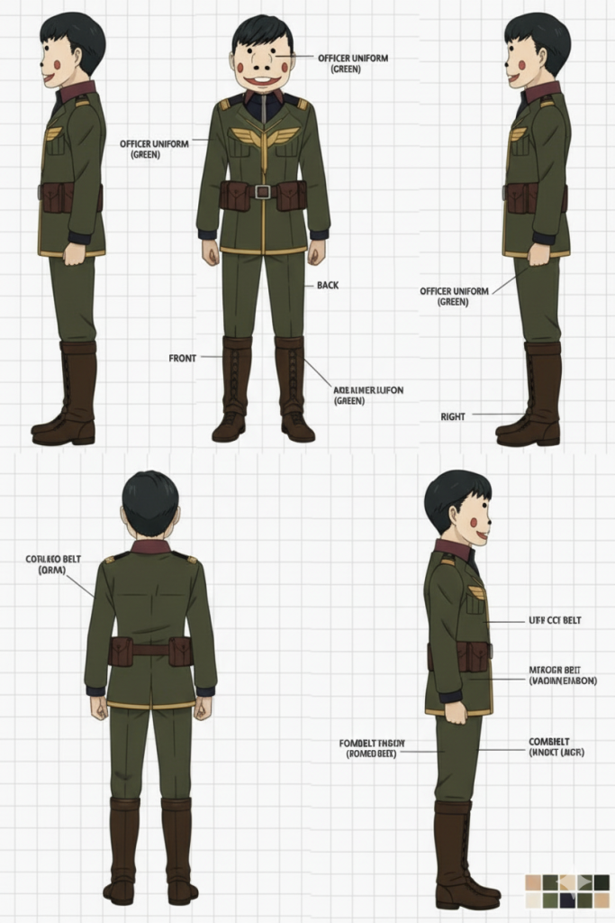 しょうがないんで軍服で妥協w横顔はフェタくんの方が似てるね、うん!