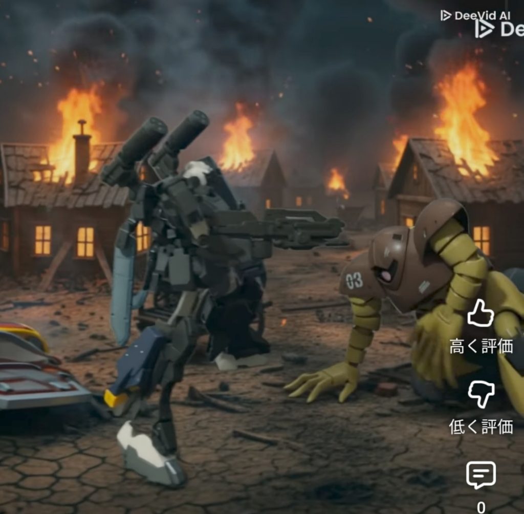 Nanobananaを試してみてマイガンプラ達が動く姿に感動し皆様にもこの素晴らしさを知って貰いたいと思いこのゴックの投稿をしようと思いました。2980円の有料プランに入っても1日に3回しか中割り動画を作成する事はできないらしいので途中変なシールドなども登場します、もうこれでGeminiの有料プラン悩みまくりですねhttps://youtube.com/shorts/cdOciat-xpU?si=lwFBLJ69GZuSpOO3 ←リンクを長押しでタップ