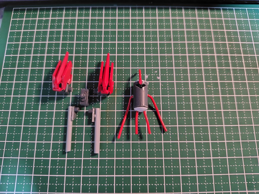 塗装前の分解図