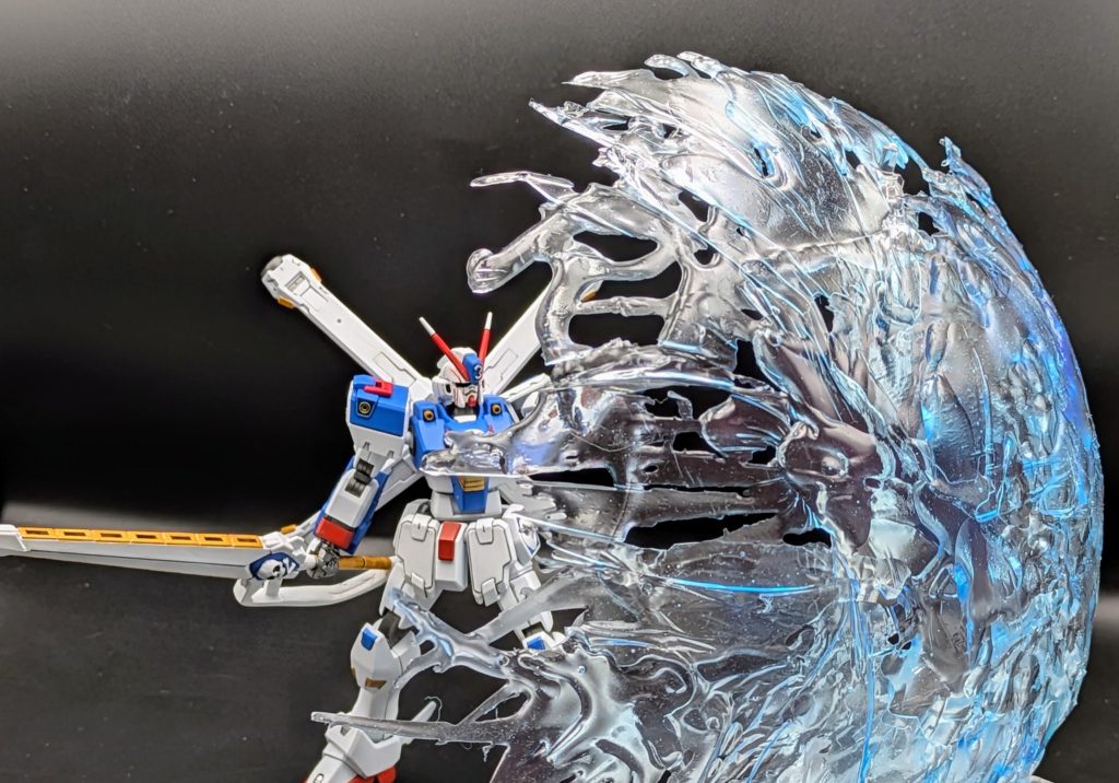 「iフィールド展開！」初めてUVレジンでエフェクトを作りました。フレーム外では、固定に難儀しています。