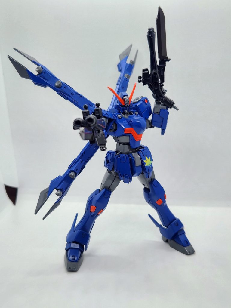 バスターショットガン、バスターガンを2つ横に繋げて作った水平二連式ショットガン銃剣が付いてるのでそのまま格闘戦も出来る代物