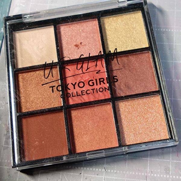 前回の悲しみを乗り越えメイド服が何となく仕上がりそうです。顔パーツも少し。クリアーでツヤツヤ仕上げだった顔パーツに100均で過去に購入したアイカラーパレットとか言うものの真ん中のカラーを目の下、ほっぺあたりにポンポンと。粉状なので綿棒でサッとこするとほんのりピンクに。この状態から艶消しクリアーで保護しました。せっかくのチナッガイなので何かできないかと考えてますが髪型変更の為にクマ頭を被せるのは難しいようです。うーん何もできなかったらこのまま投稿になるかもなぁ。（3枚目）