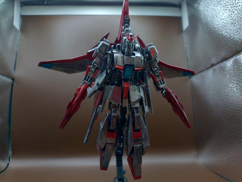 ◯武装・頭部バルカン・スマートビームライフル×2・ビームサーベル×4・スマートハイパーメガランチャー×2・スマートグレネード×2◯特殊装備・サブユニット(WR型)・オメガサイコミュ・バイオセンサー