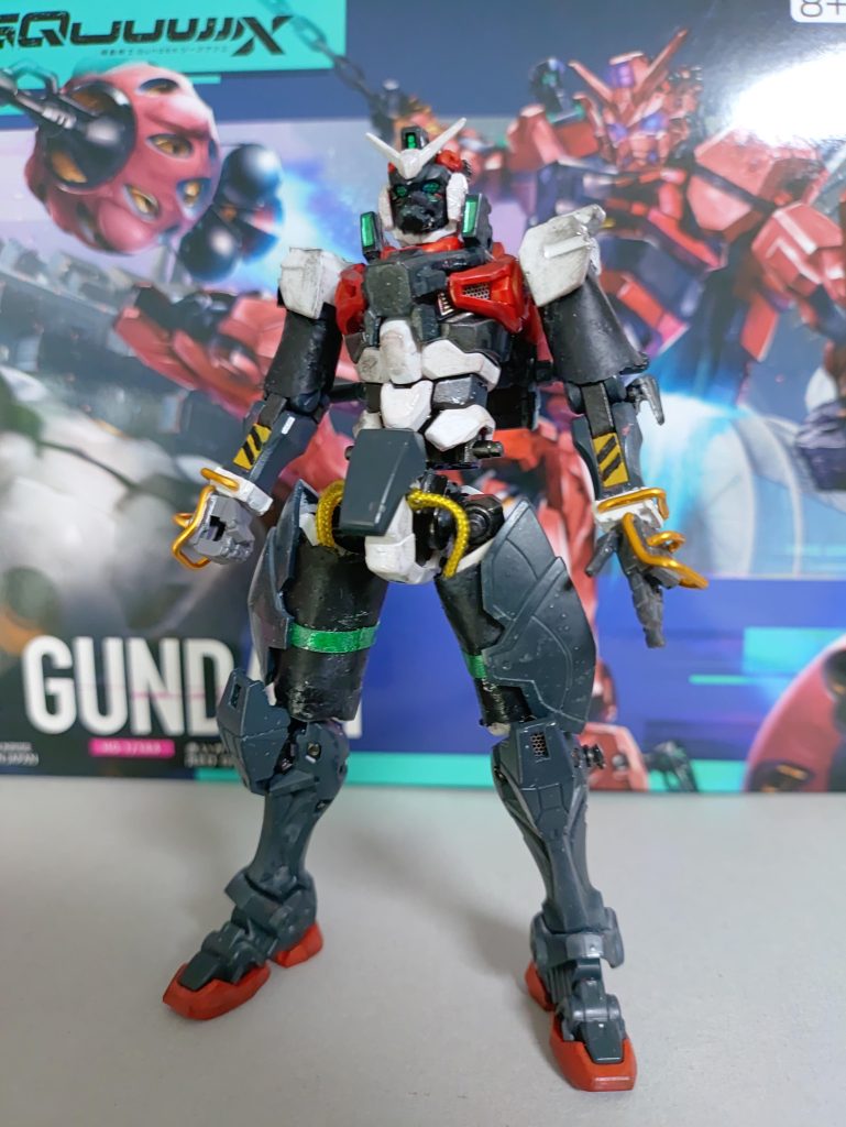 01ガンダム、ガンダム、と来たらG-3ガンダムに位置する機体もあると思い、劇中に出て来ない理由は草の者に奪われてMS忍者となっているのでは？と妄想して作成しました。