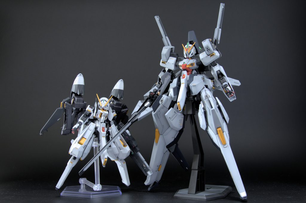 ツーショット。兄弟というより親子か。大きさは大型のMGクラスですね。