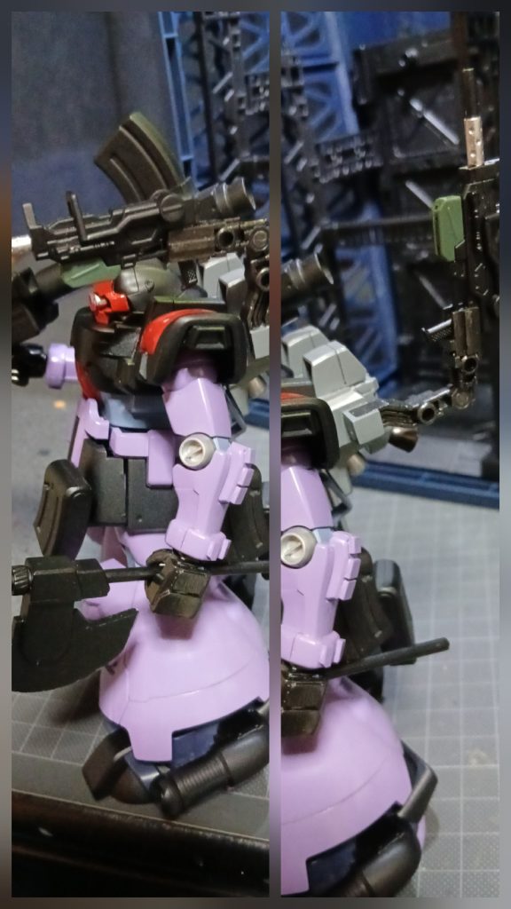 このショルダーマッスィンガンなんですが、ある程度自由がきく様になってます。