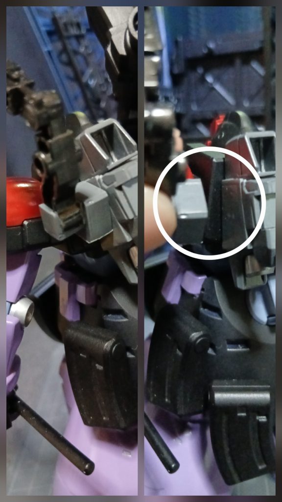 この丸く囲んだ所に、磁石が仕込んであります。「スーパーマグネットパワーシステム‼️」です………。大袈裟でした、100均で買ってきたただの磁石でした⤵️