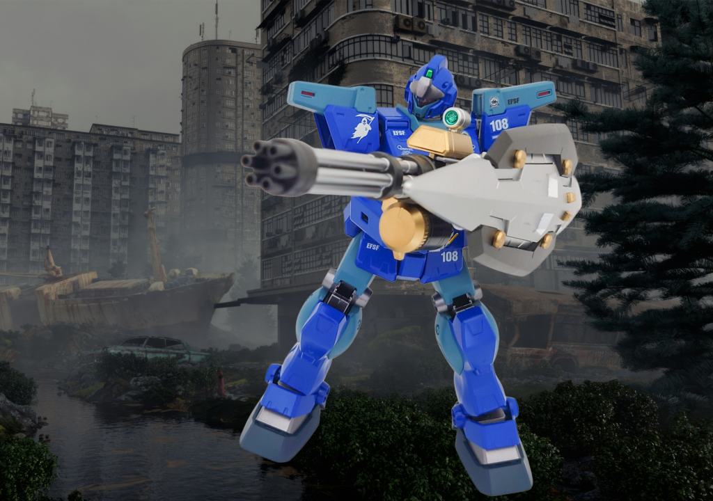 戦場で響き渡るガトリング砲！