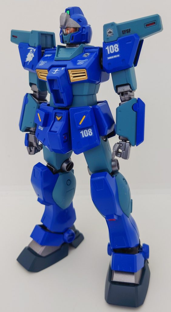 カラーリングは、ユウ・カジマの異名である「蒼い死神」より、青をベースに仕上げてみました。