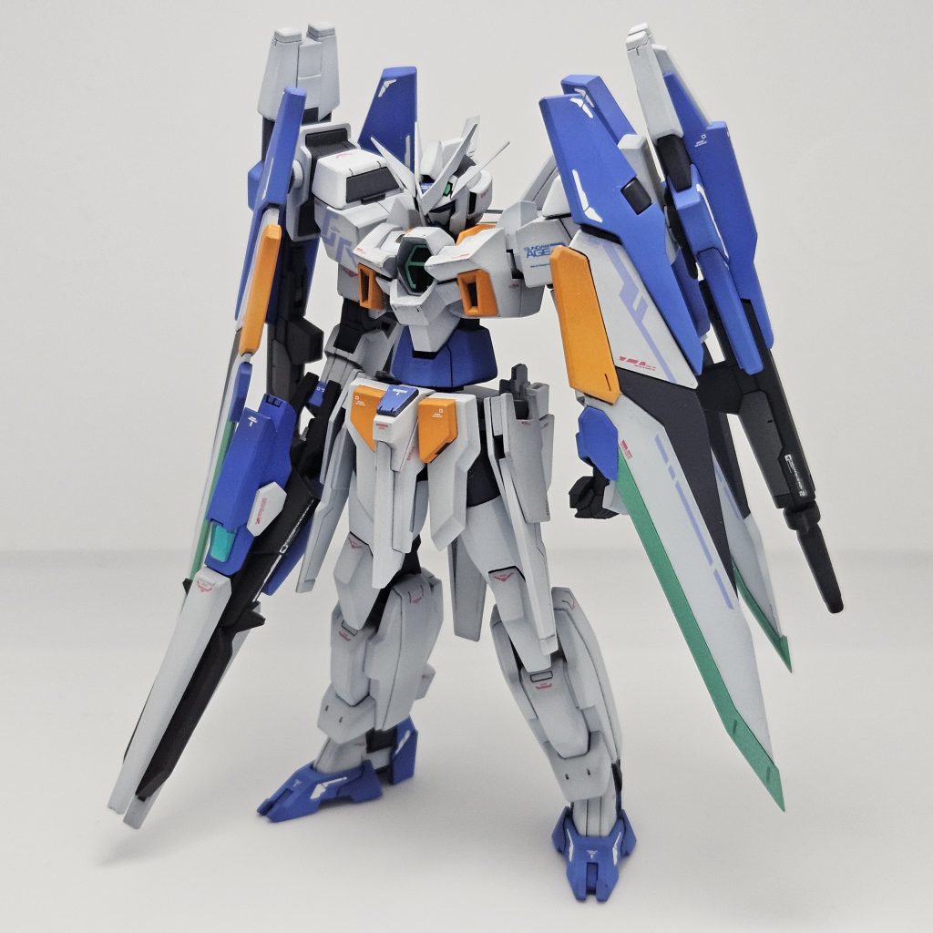 小説版AGEの設定を取り入れて、ウィングを強力な斥力フィールド発生装置として捉え、それを推進と防御、姿勢制御に使っていくのがコンセプトです。