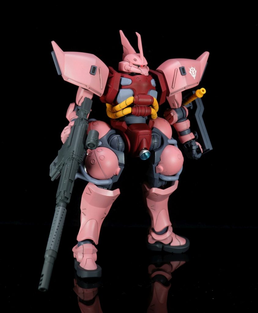 ③ザク改・シャア機頭部と肩アーマーを改修したザク。この世界線のジオンはゲルググを開発しなかった、ということで。