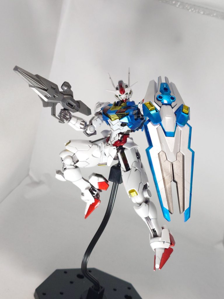 【全塗装】ガンダムエアリアル キャンディ パール メタリック塗装