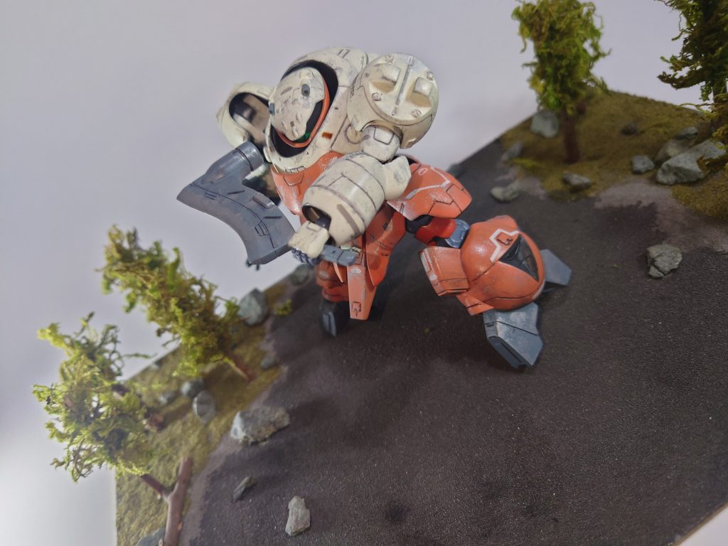 以前に作っていたジオラマステージで原作の地上編をイメージした写真も撮れて満足です。