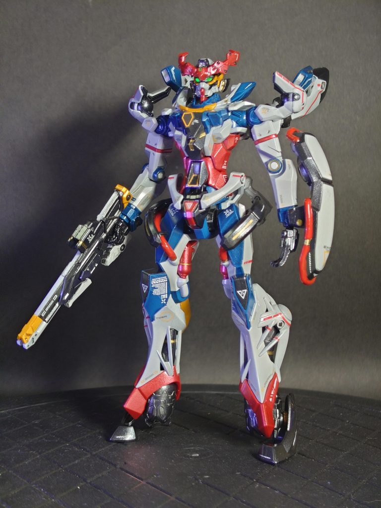 つぶやきに頂いたイイネ、コメントをモチベーションにして、ようやく完成しました。ジークアクス系は初めての製作、水星からさらに進化して造形、可動に改めて驚かされますね(zaku-kao2)