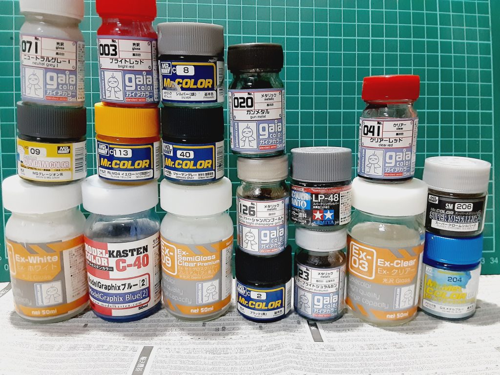 最後に今回使用した塗料一覧レシピは下記にあります