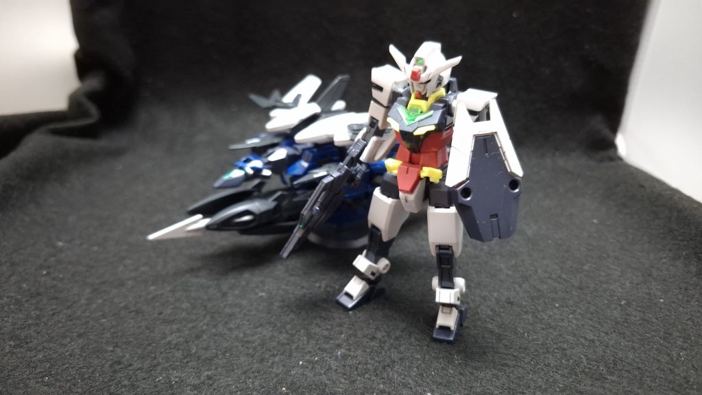 素体にしたのはジュピターヴガンダム付属のコアガンダム(宙間戦闘イメージカラー)。成形色ベースで足りない色を補うのみに留めました。ノーマルよりボワっと光っているような色合いです。