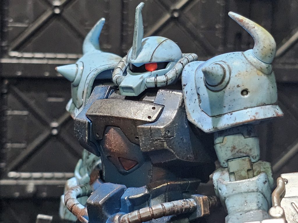 HGUC グフカスタム 簡易ヴェザリング塗装【20作品目】
