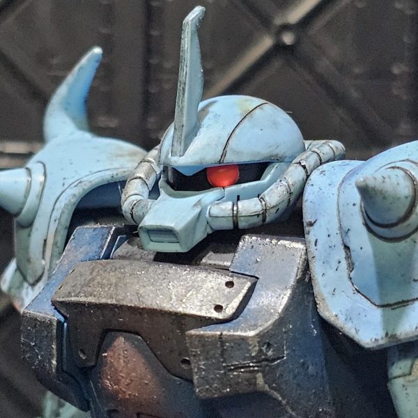 HGUC グフカスタム 簡易ヴェザリング塗装【20作品目】