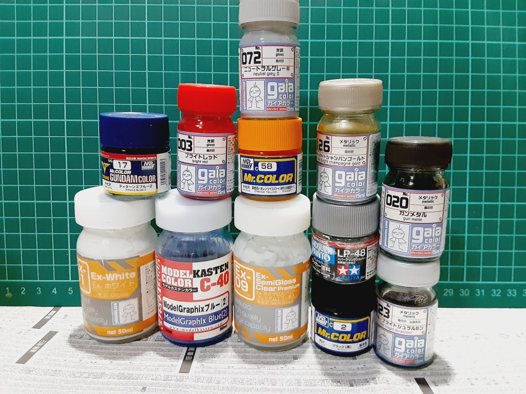使用した塗料とレシピ