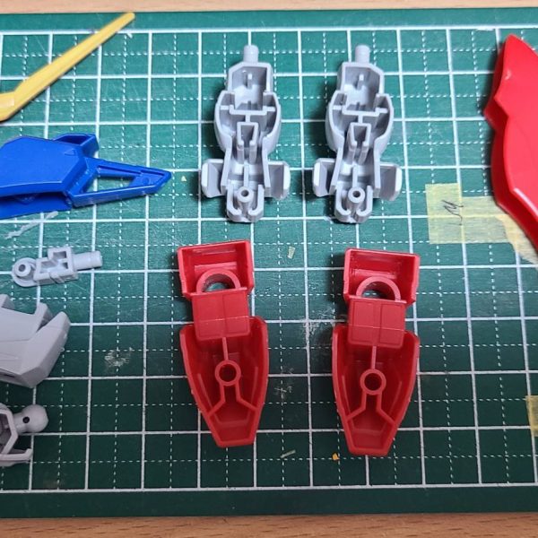 仮組してみた光の翼はプラ板で（5枚目）