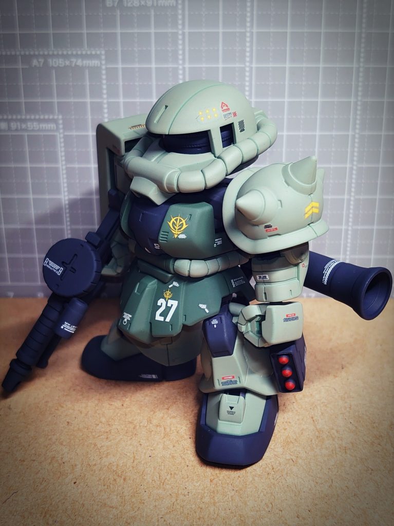 SDの中ではCSザクがいちばんかわいいとは思いますが、なんせ今は手に入りません(´ρ`)見つけ次第確保です。