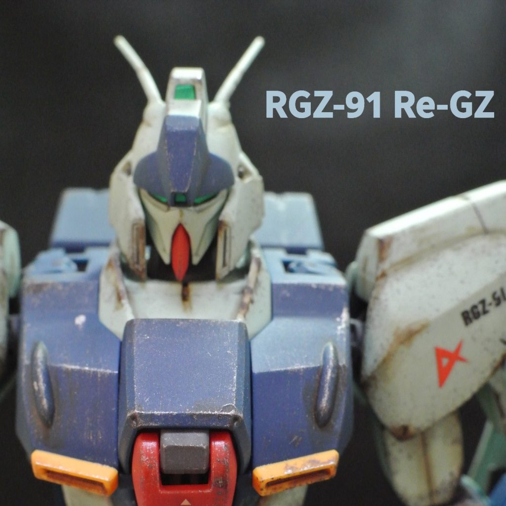 MG　リ・ガズィ（逆襲のシャアver)　アムロ・レイ機　成形色＋ウェザリング加工