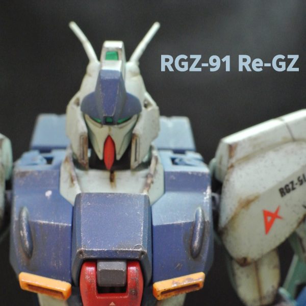 MG　リ・ガズィ（逆襲のシャアver)　アムロ・レイ機　成形色＋ウェザリング加工