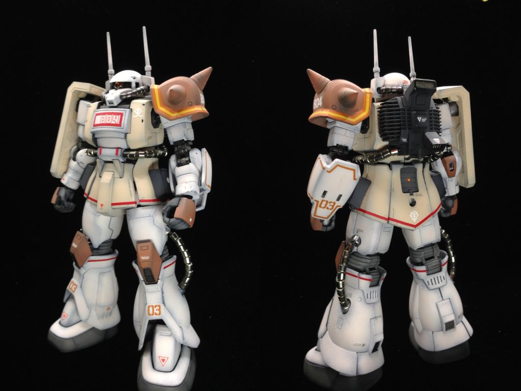 キットはピンクパンサー隊機なので、成型色がピンク色とベージュがメインのランナーで普通に組み立てるだけでカッコイイデザートザクはが出来ます猛暑で組立意欲とベランダ塗装が出来ず前回の作品からだいぶ時間がかかってしまいました