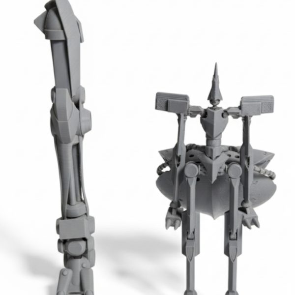 ジークアクス版サイコガンダムの方足を3dプリンタで出力しました。想定よりデカくてびっくりしました。（3枚目）