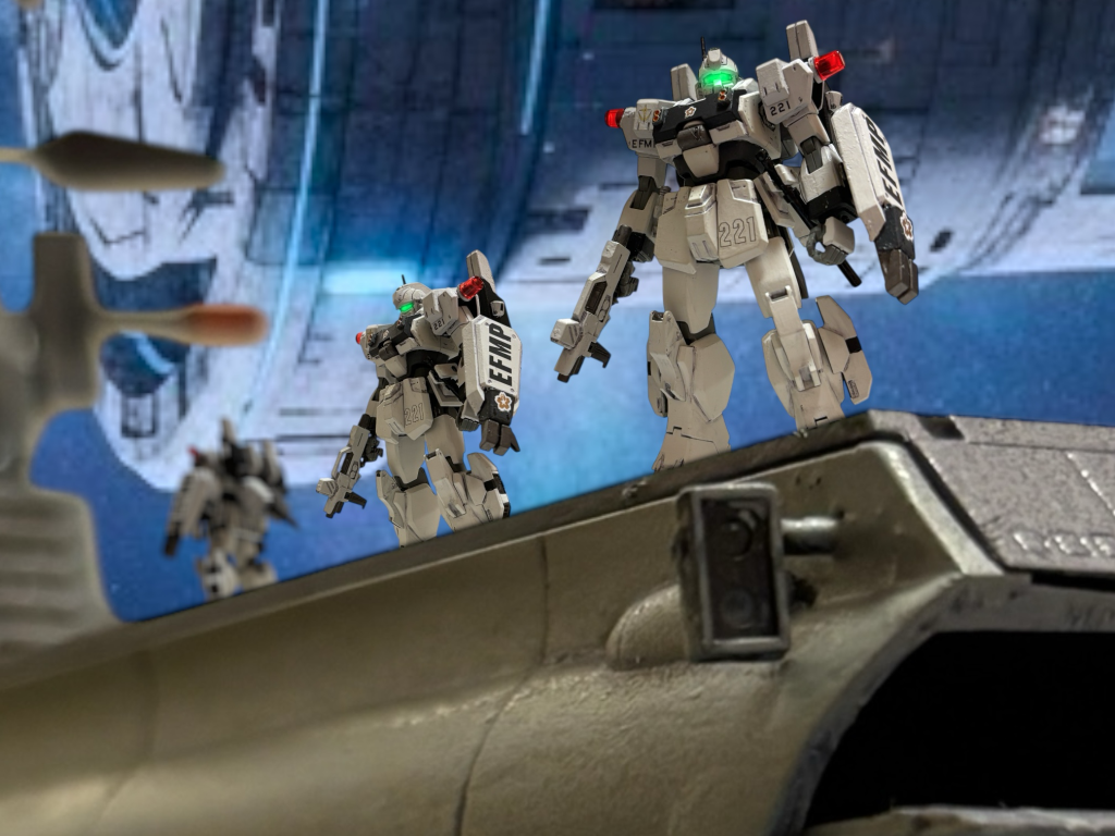 　U.C.0084、地球連邦軍は、サイド3および新サイド５周辺宙域の警備・哨戒任務を専門とする、機動MS警察部隊、EFMPを結成。　EFMP第２部隊１班のMS隊長、ヘント・ミューラー中尉は、第２２遊撃MS部隊時代の命令違反及び、ニュータイプ兵士キョウ・ミヤギとの結託・及び反乱の危険性から、ラッキー・ブライトマン中佐の指揮下で管理。EFMP第１部隊及び、第２部隊２班は、ヘント・ミューラー反乱時の、捕縛・殺傷任務も極秘裏に課されている。　U.C.0087——宇宙はティターンズと、反地球連邦組織エゥーゴとの抗争で、混乱の時を迎えていた。しかし、いまだ、ヘント・ミューラーの周囲から、その争乱の影は遠い。　彼の恋人にして、熱砂に躍った伝説、