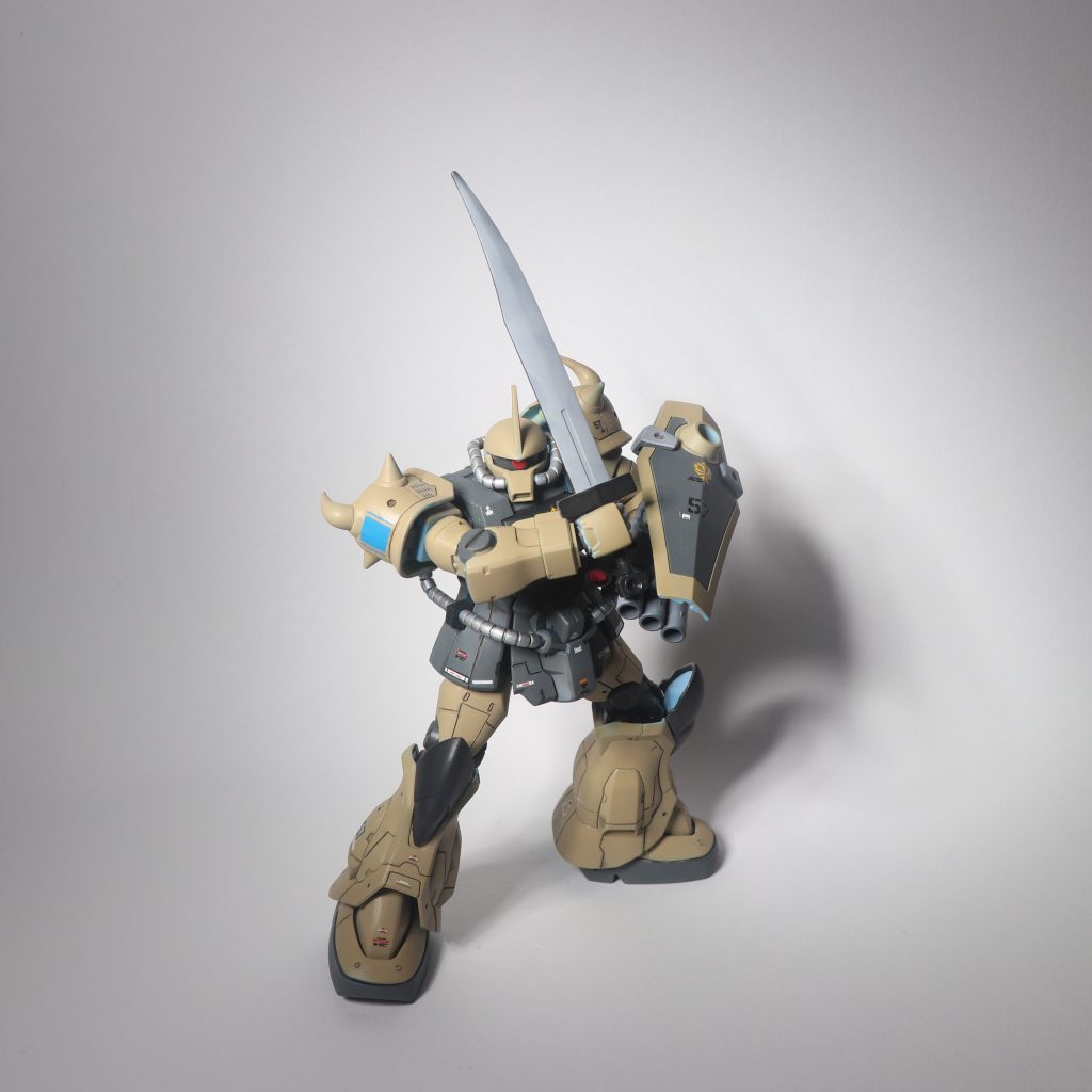 グフカスタム（北アフリカ戦線仕様_ケル・タマシェク専用機）–5枚目/制作者：Geoff（ジェフ）