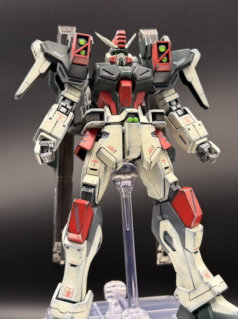 〜作業工程〜ディテール追加(筋彫り、結束バンド)サフグラデーション塗装(黒サフを少し残す)墨入れデカールウェザリング(スポンジチッピング、ドライブラシ)半光トップコートUVレジン