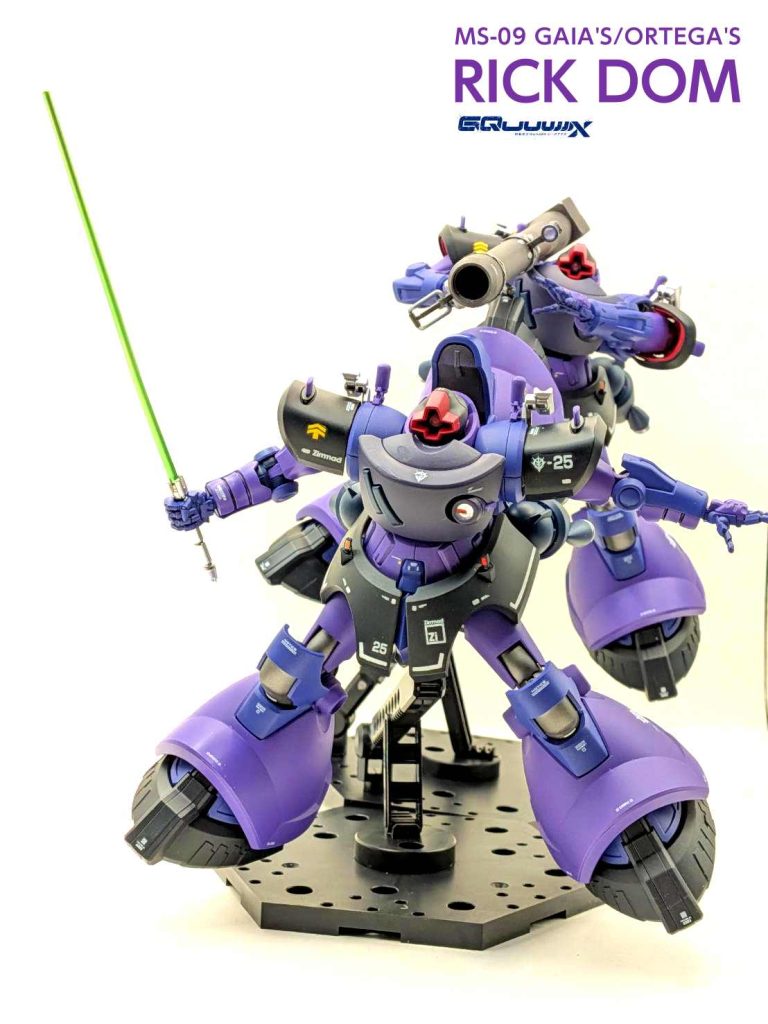 リックドム ガイア機/オルテガ機 （GQ）黒い二連星Ver–4枚目/制作者：しうまい