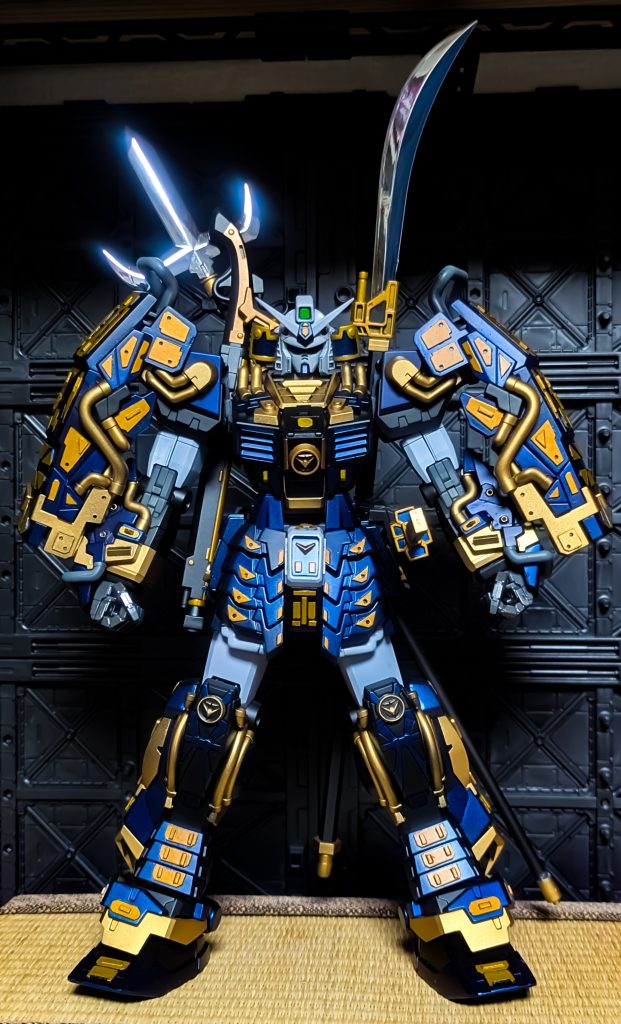 MG真武者頑駄無 プラ板盛り全塗装