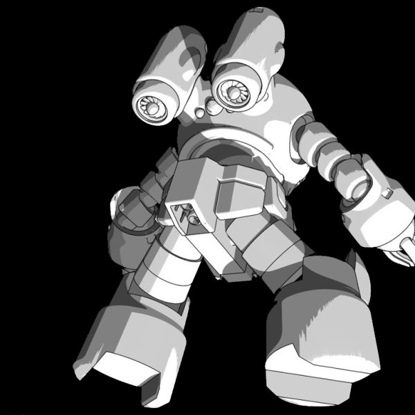 作業減らしながら環境整備中。屋外作業でスコップにて岩盤と闘い逆に手のひらに穴が開いたり(貧弱！)、解体中の作業ラボ(コタツ)周辺で思い付きを堪えられず、無理な体勢でのマウス作業に力みが出てホイールボタンを壊して作画中断したり…。そんな中、今月は雑誌も水泳部らしい…(^^;)。今週はバランス調整下半身版。身勝手な改変が山盛りでVer.Kaどころか、センチネルのレギュレーションさえ怪しい所ですが、気のせいか、なんかズゴックに見えて来たと思いませんか？。ほーらほーらほ～ら～…(/・ω・)/…(呪うな！)足はまだバランス調整の積み木状態。加えて本来の改造予定の機構追加はようやくこれ以後に始まるのじゃ…(ΦωΦ)。当方ではハイネックに顔を隠した様な不敵で分厚い胸板にして、量産機デザインながらも男前にしてます。加えて腕(下腕)を選択できる設定とし、サイズや他の武装(参：ハイゴック等)に換装が容易としています…何故？。単純な理由です。例の貫手でジムを倒すシーンには、ぶっとい腕では無理が有るから。あの太い腕では完全に千切れて、貫通出来ない(笑)。ウチのガンダムタイプ達は男前細マッチョだし。と言うことで当方ではシャア乗機はスピード重視の軽量化の為に小型サイズの下碗装備設定です。またゴツイ一般兵士用と並べた時に、一機だけ細いと逆にそれはそれでカッコいいかと。…姑息だ(笑)。 （2枚目）