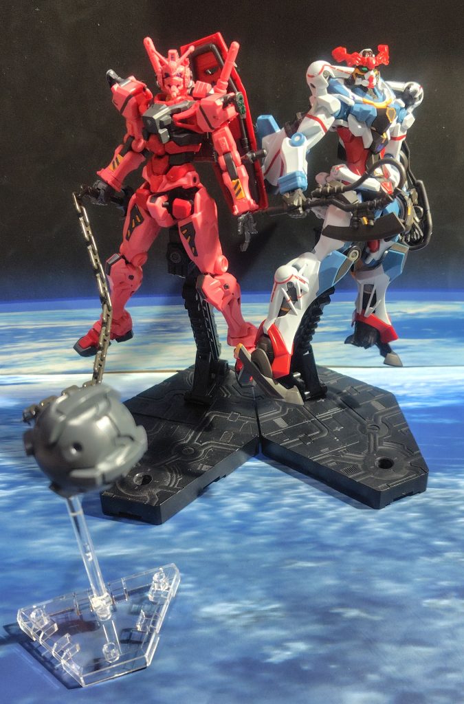 ジークアクスと並べてシュウジ機イメージです