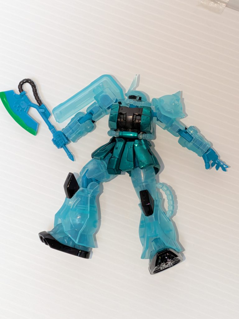 モノアイから光が消えました…最後までありがとうございました(zaku-kao6)