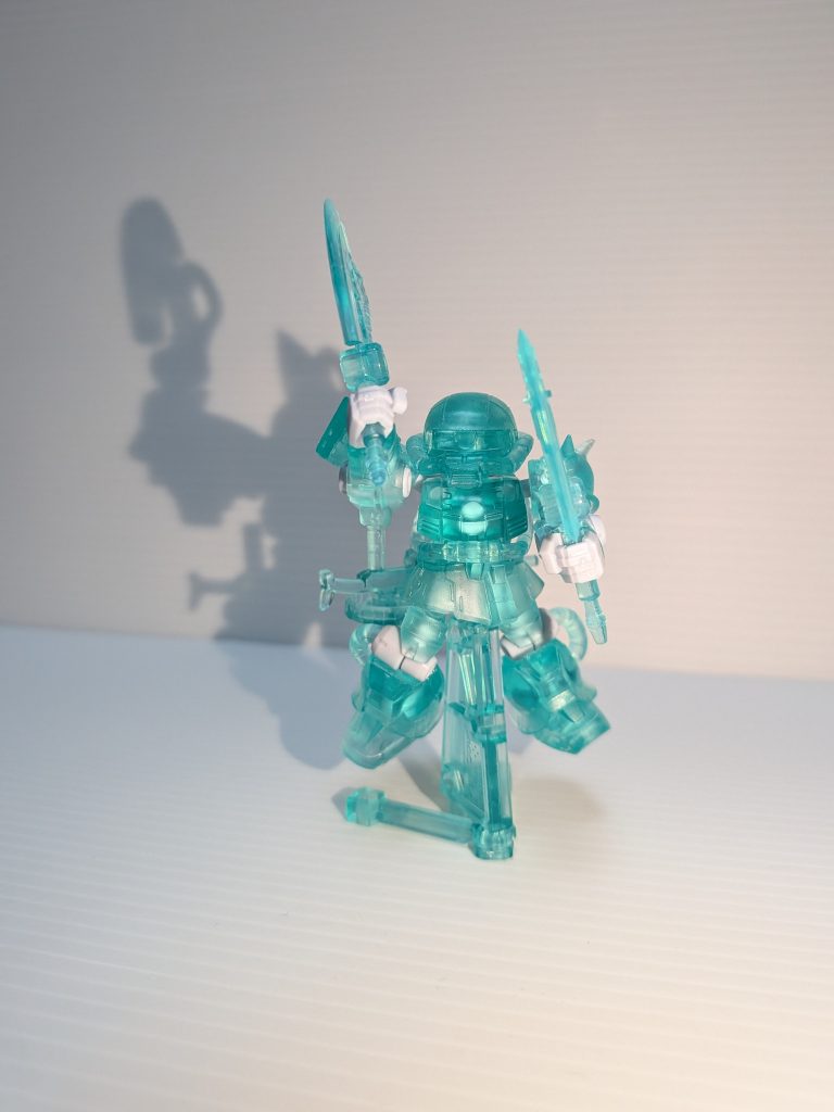 作品名：グミザク<p>グミっぽいと言われたのでさらにグミっぽいモビルスーツアンサンブルのミクザククリアカラーさん（笑）</p>
