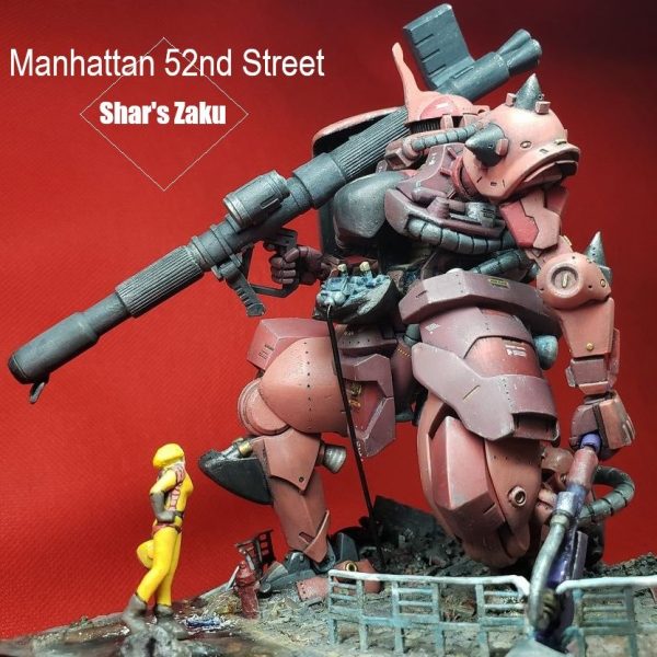 1/48ジオラマ　Manhattan 52nd Street<Shar's Zaku>