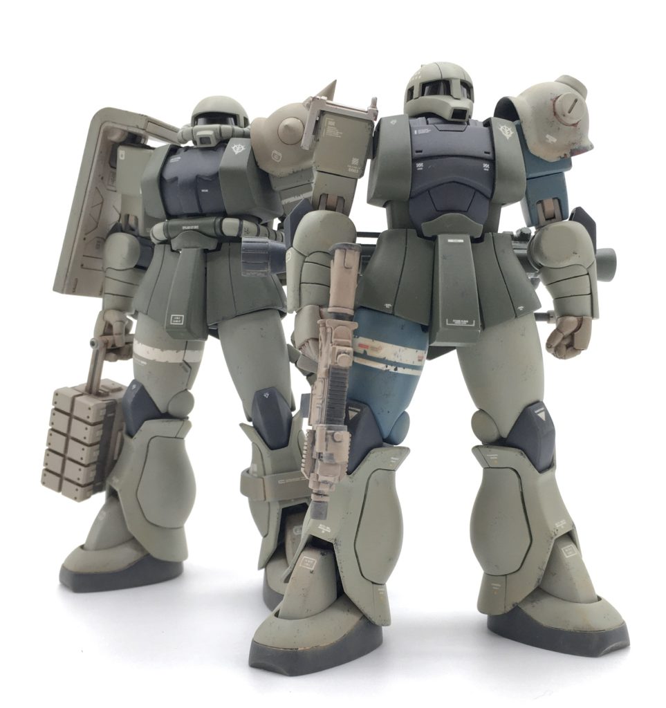 前回作ったザクと同じオデッサ防衛部隊という設定です。