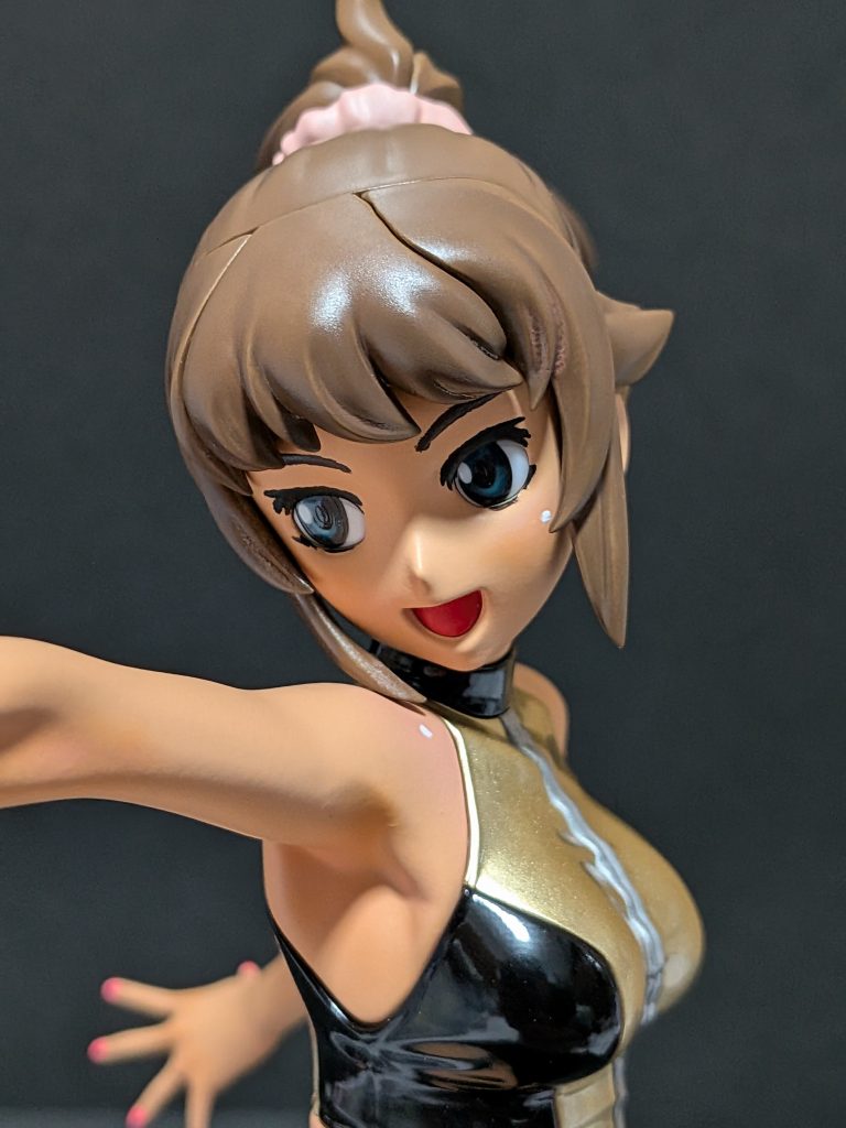 眉毛、睫毛のリタッチは個人的に丁寧にやりましたが結果的に雑っぽい感じになり反省気味です;ちなみにほっぺにお化粧し爪楊枝の先にホワイト乗っけて可愛らしさアップ。