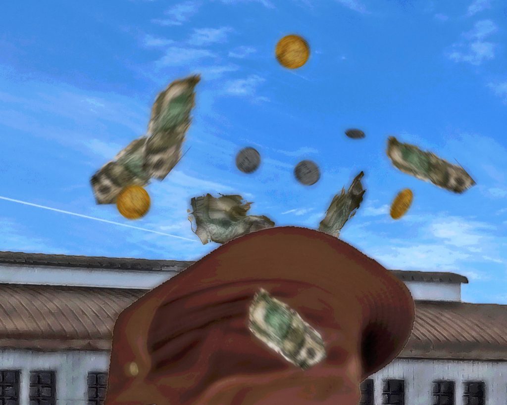 「ニッカードの爺さんがまた元締めやってんだよ。何処で嗅ぎつけたんだか知らねぇけど、事前に今日の事を触れ回ったらしい」「あの人、本当に軍人ですか？」「スパイ疑惑の小隊長に07小隊が裁きの鉄槌を下すってな」「隊長はスパイなんかじゃありませんっ!!」ミケルは間髪入れずに大声で否定した。「んなこたぁ、俺が一番よく知っている。アイツの単純さでそんな器用な真似はできねぇよ」「当然です！」「……おいおい、単純なのは否定しねぇのかよ？」ジョニーも思わず呆れてしまう。「それはそうと基地内ではそんな大事になっていたなんて…」「ああ、何かニッカードの爺さんも「命令書の金は回収する」って言って張り切っていたな」それを聞いたミケルはバツの悪い顔を隠せず黙ってしまった。(キキの村のやつだ……)