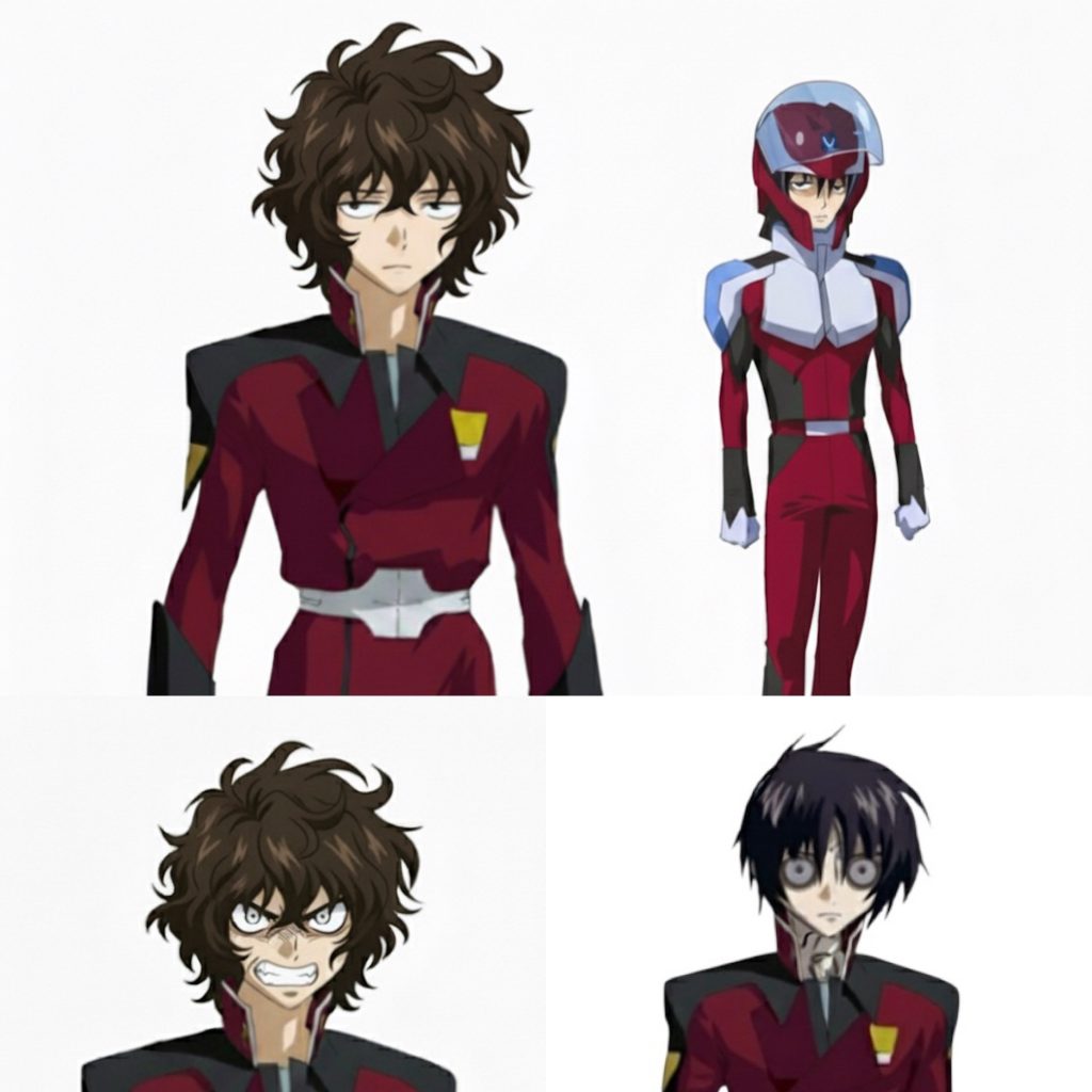 シン・アルカ共和国軍に入隊しつつ父を殺した7つの傷を持つ男に復讐することを誓っている。感情の起伏が激しく自分のことをナニカという時もある。ゲルグのテストパイロットだったが赤い彗星さんが搭乗しないことになり、そのまま正規パイロットになる。