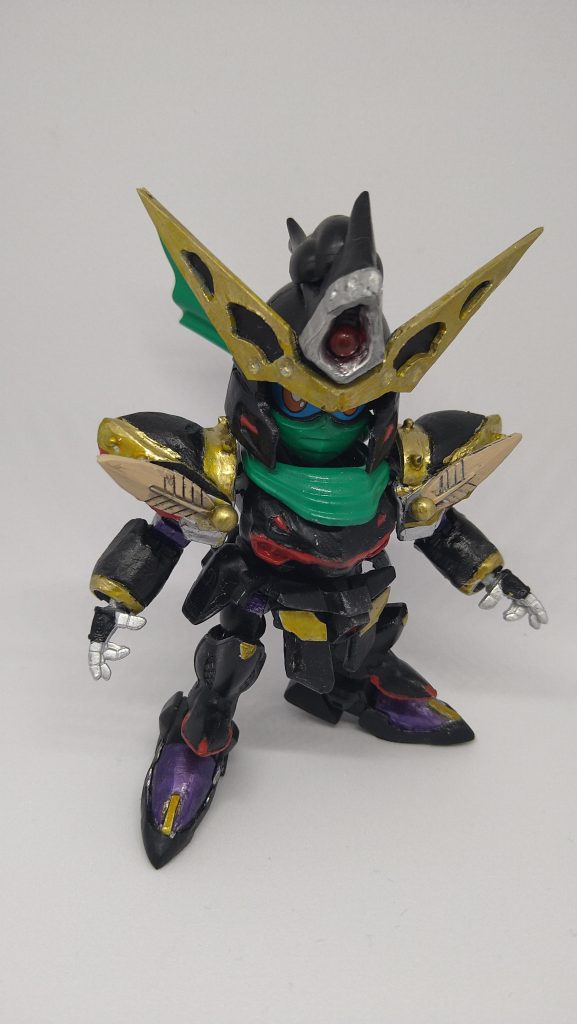 と言っても第一弾前回の斧零駆頑駄無と並行で作ってました！クロスシルエットFくノ一とBB戦士ブリッツガンダムのミキシングです