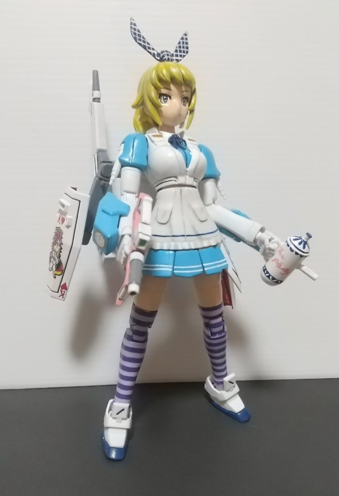 いつも通りの筆塗りです美少女プラモだろうが筆でベッタ塗り今日も塗りムラがムラムラしてますね