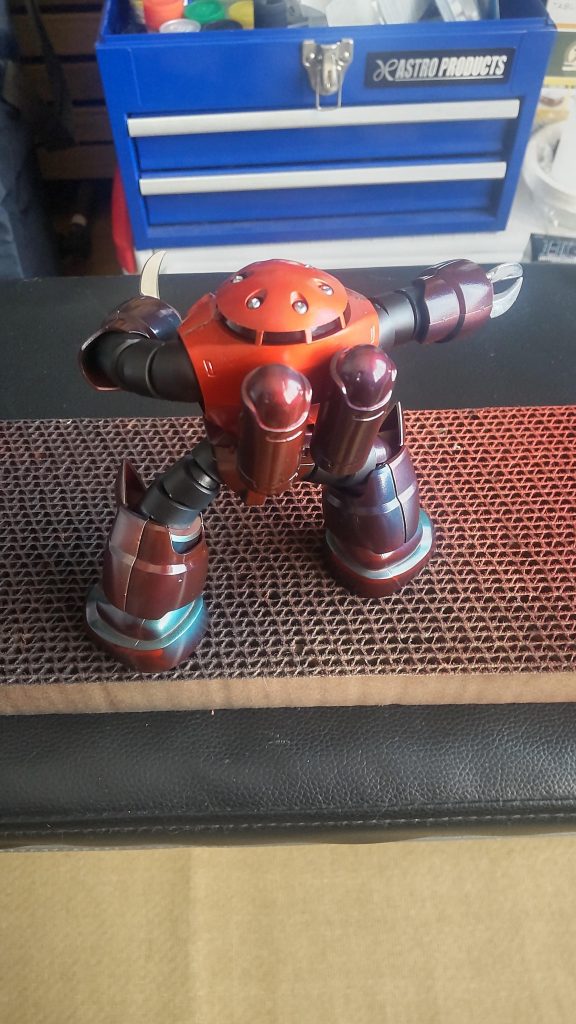 バックパックは初の会わせ目消しに挑戦しました。