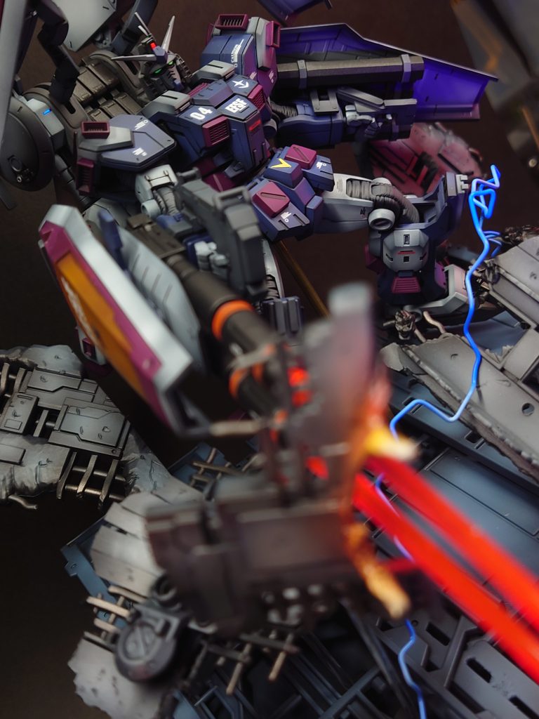 ジオラマ風 サンダーボルト HGフルアーマーガンダム