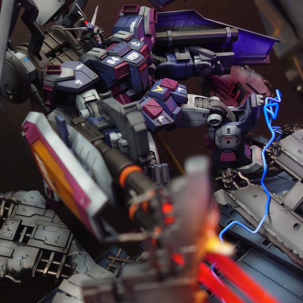 ジオラマ風　サンダーボルト HGフルアーマーガンダム